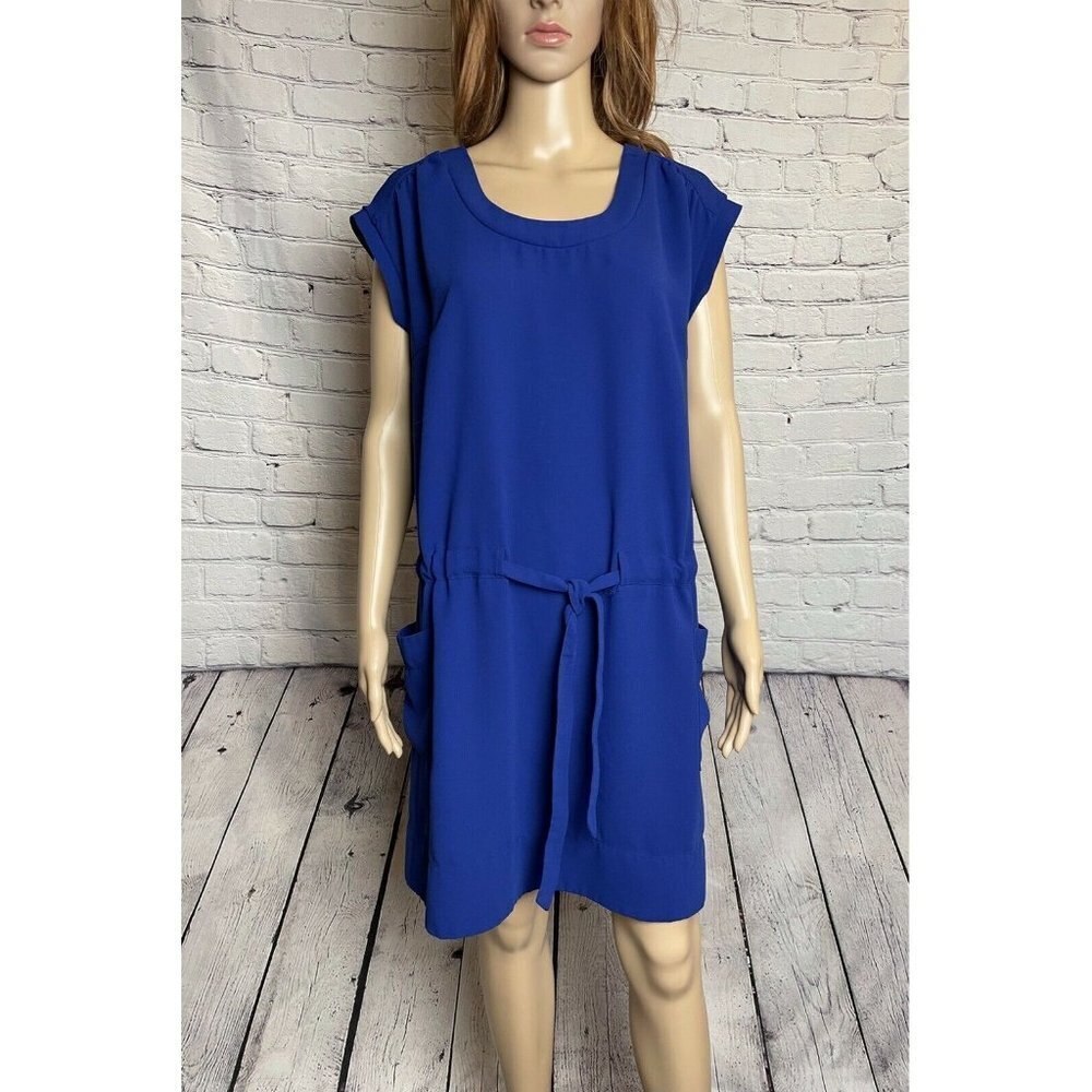 ASOS Dress With Drawstring Blue Color Size UK 10 US M